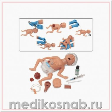 Тренажер недоношенного новорожденного Micro-Preemie, светлая кожа Nasco