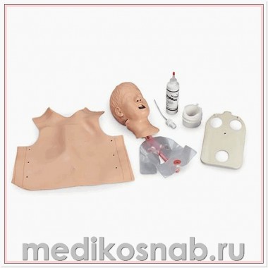 Тренажер для действий на
дыхательных путях младенца, на подставке